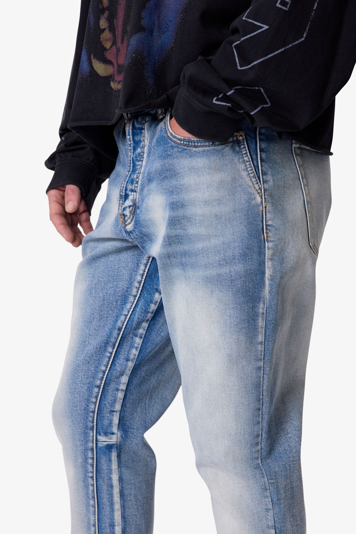 B484 Flare Denim - Blue