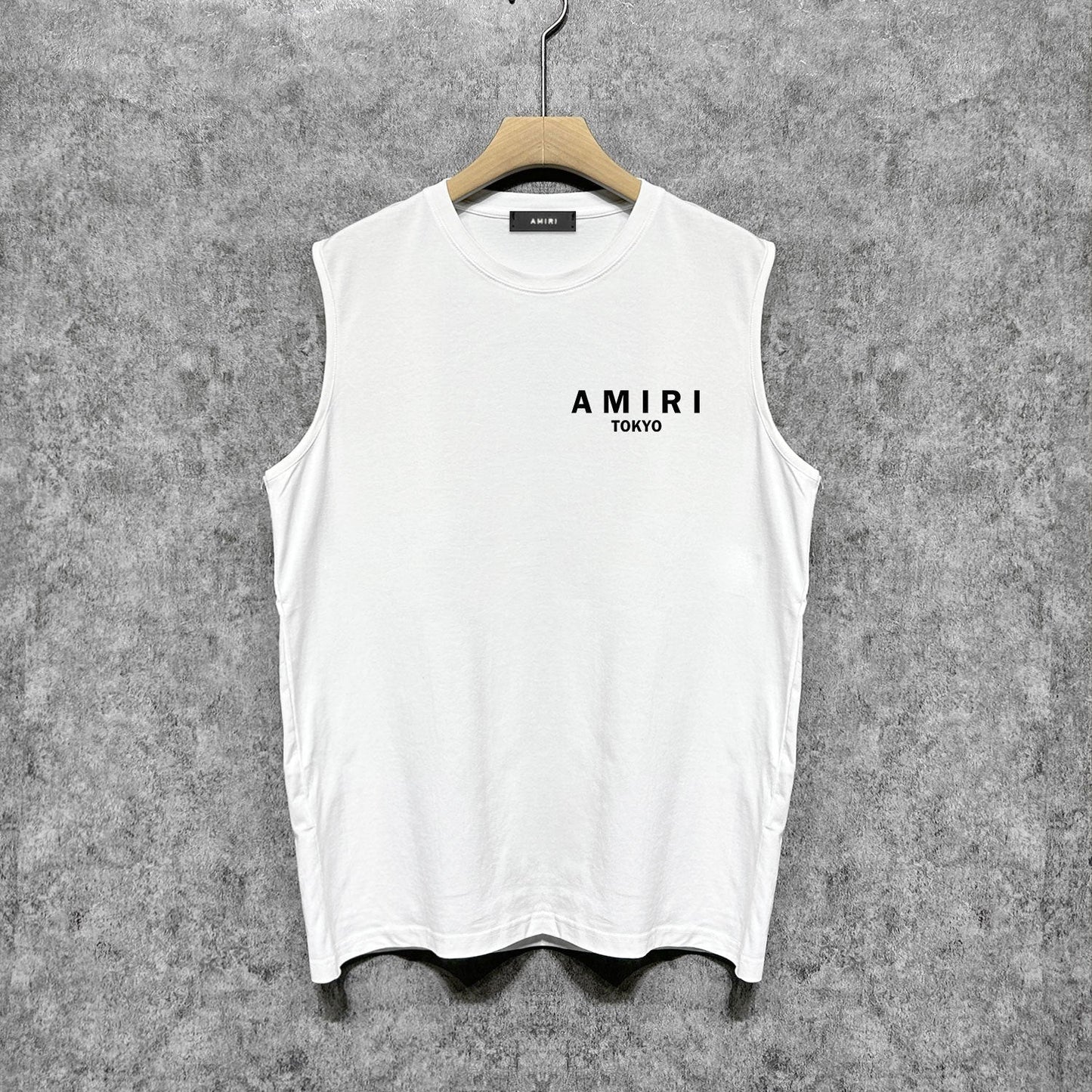 Amiri tank top tokyo bones print