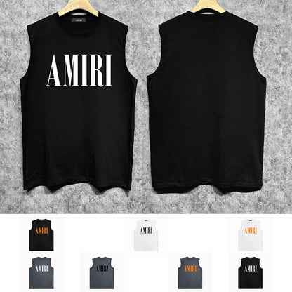 Amiri tank top big classic letterprinting