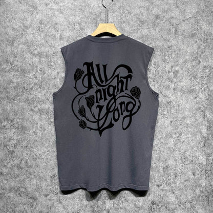Amiri tank top morning glory printing