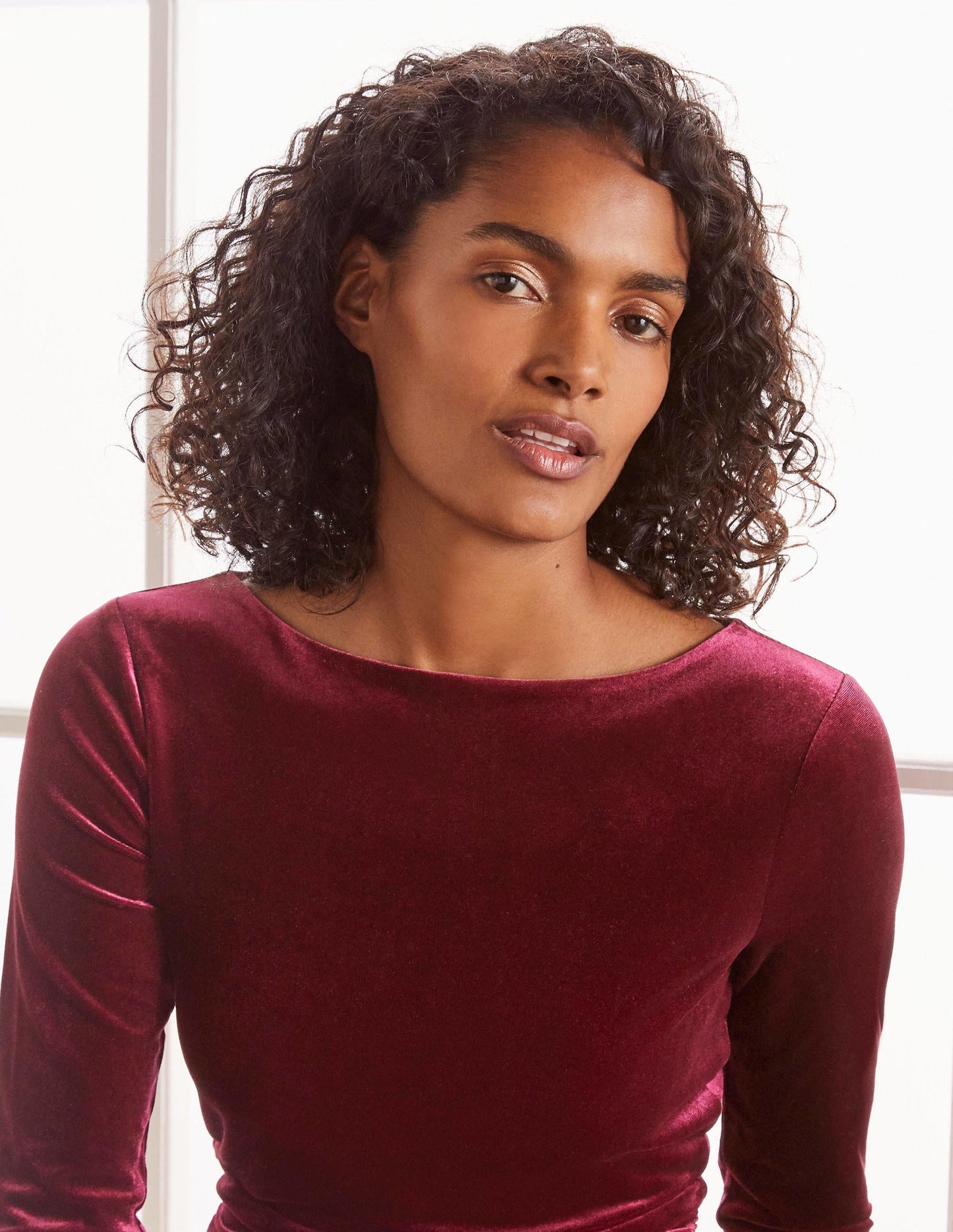 Abigail Velvet Dress-Ruby Ring