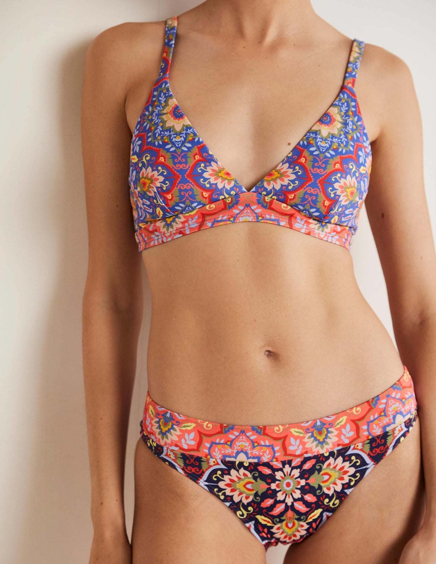 Arezzo V-neck Bikini Top-French Navy, Bloomsbury