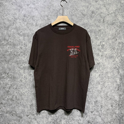 Amiri t shirts bull printing short sleeve