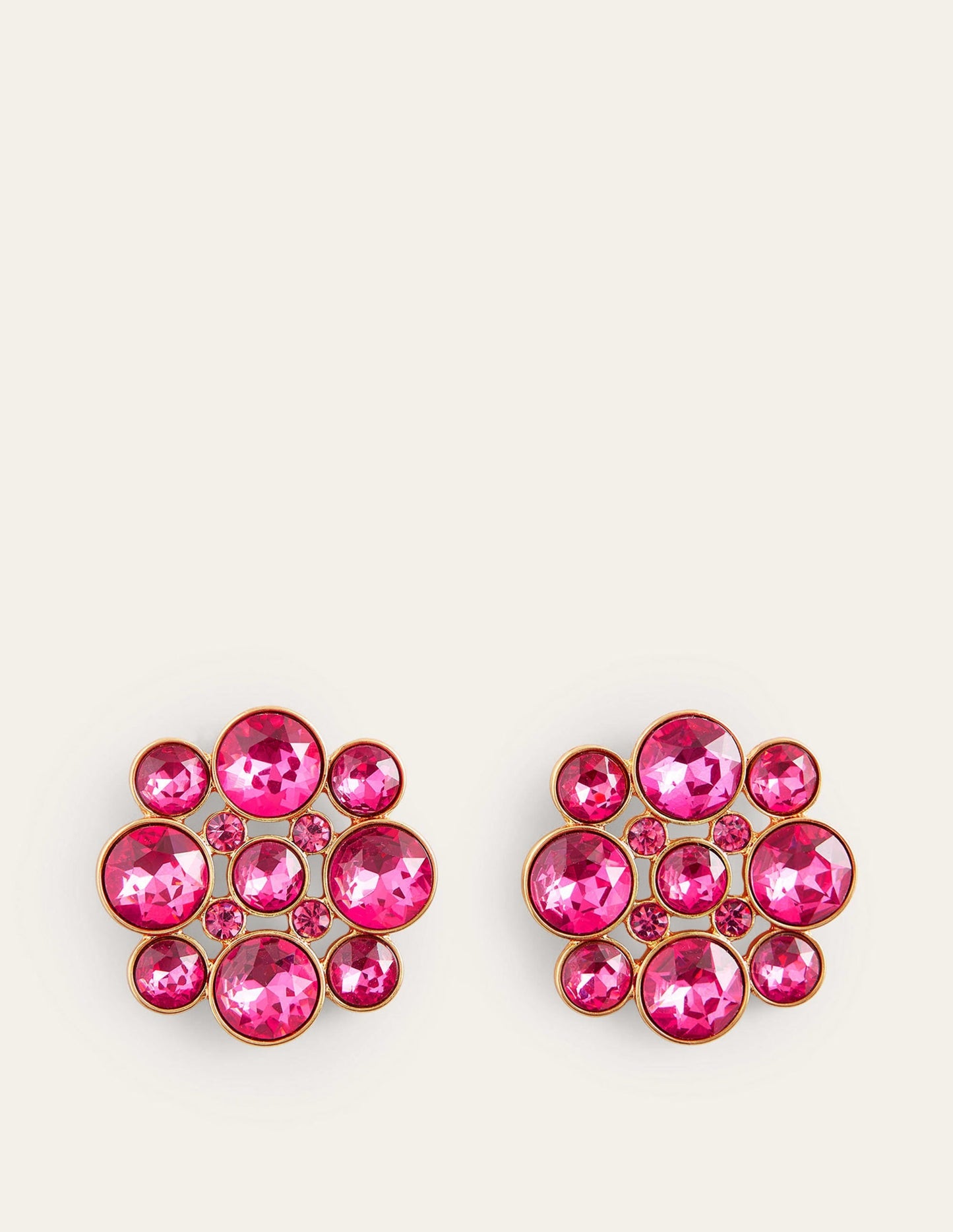 Andrea Jewel-Cluster Earrings-Pink