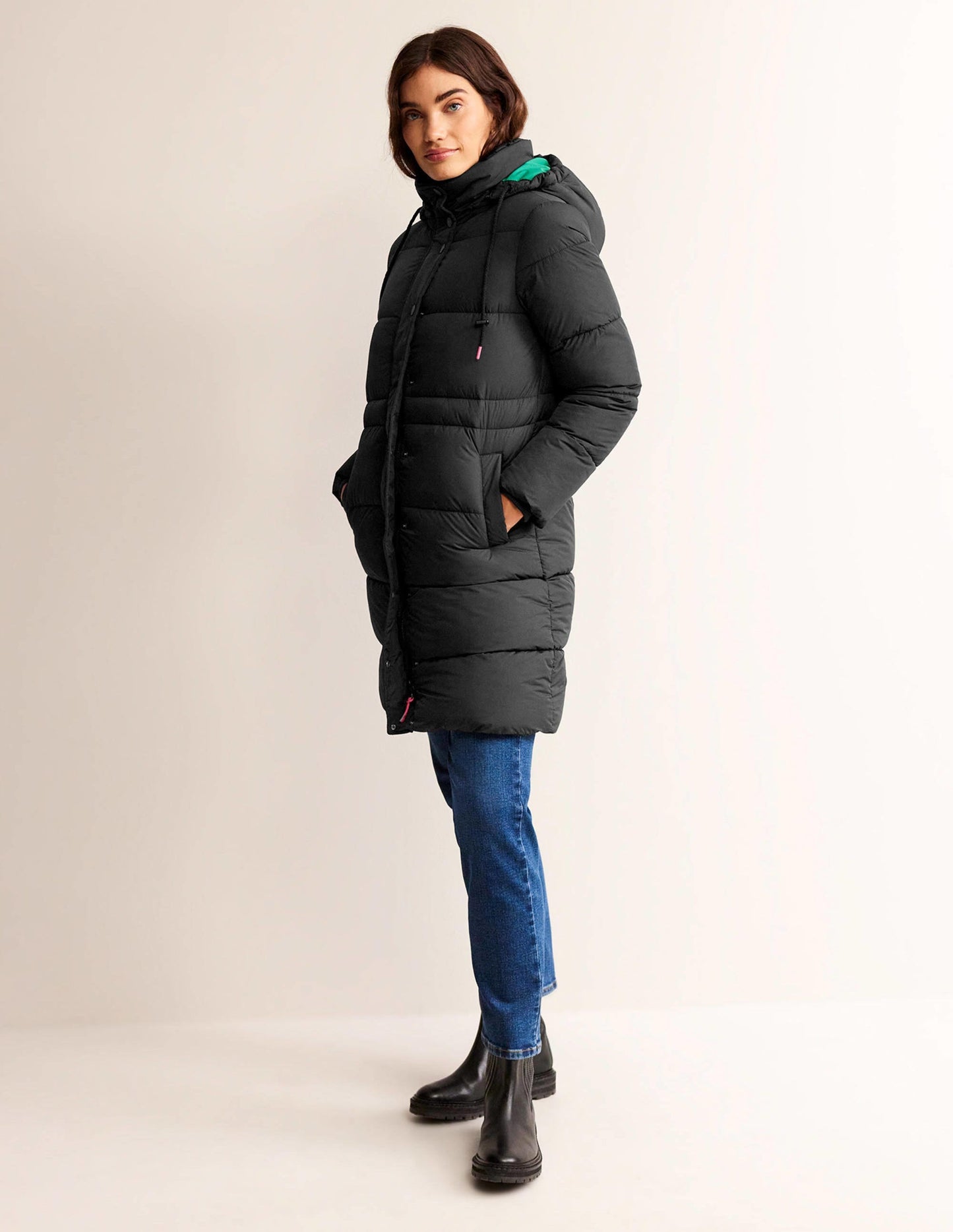 Bamburgh Puffer Coat-BLACK