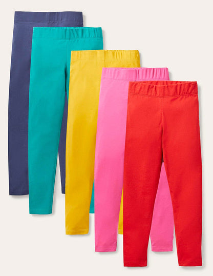 5-pack Leggings-Multi Rainbow