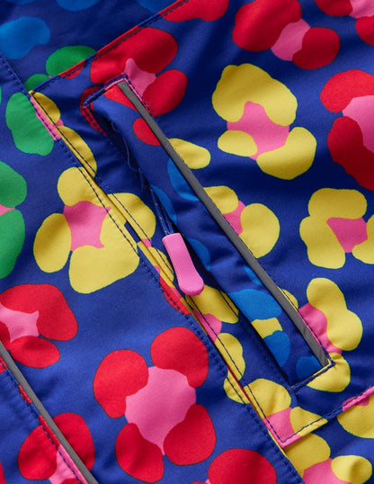 All-weather Waterproof Coat-Multi Rainbow Leopard
