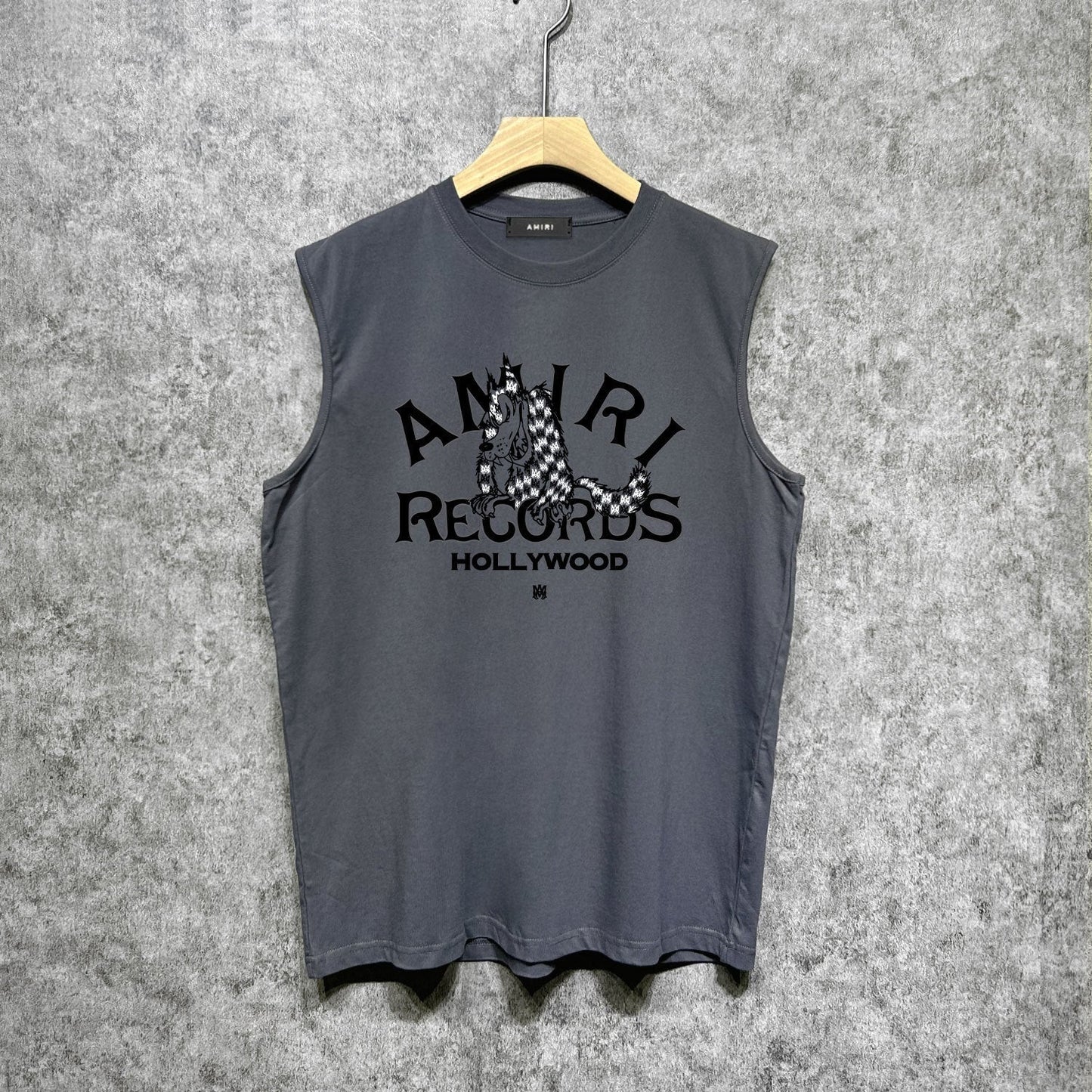 Amiri tank top big bad wolf letterprinting
