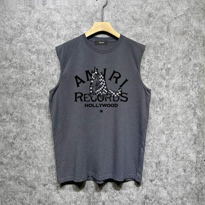 Amiri tank top big bad wolf letterprinting