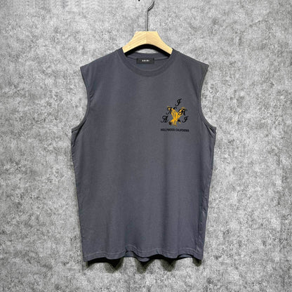 Amiri tank top hollywood eagle printing