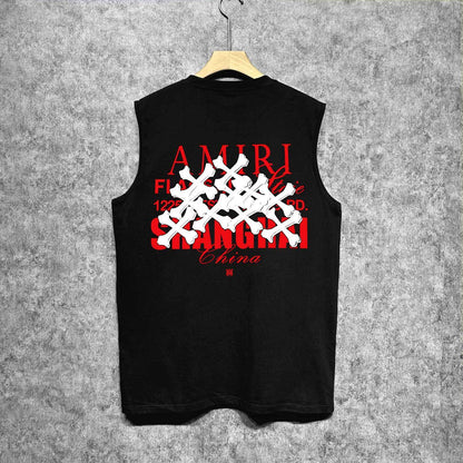 Amiri tank top bone print