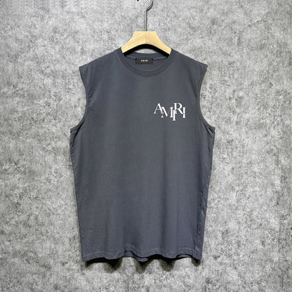 Amiri tank top with overlapping letter print