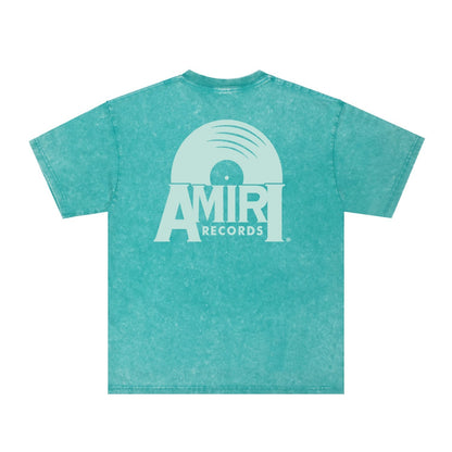 Amiri Washed Distressed T Shirt Printed Trendy Pure Cotton
