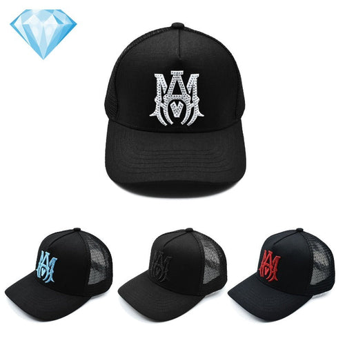 Amiri hat embroidered diamond hat
