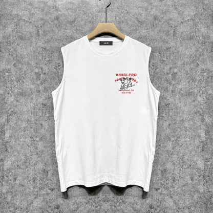 Amiri tank top bull printing