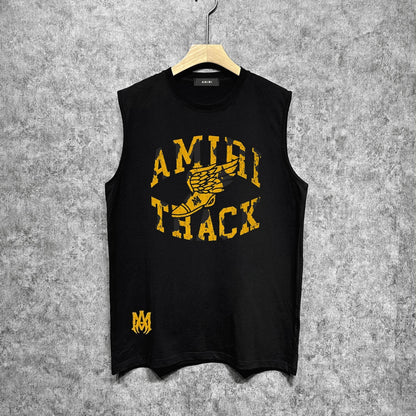 Amiri tank top winged flying shoe print