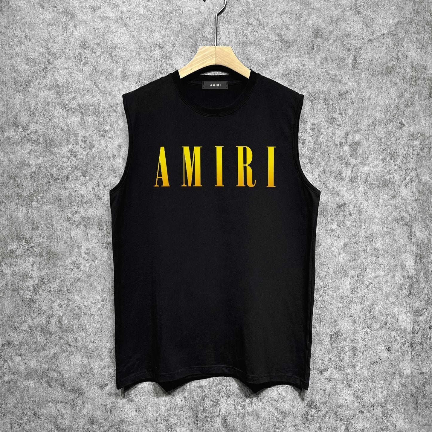 Amiri tank top gradient simple letter printing