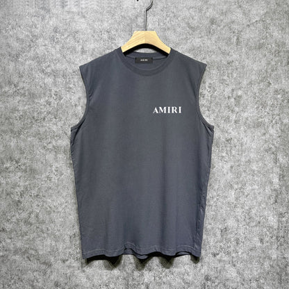 Amiri tank top new thick letterprinting