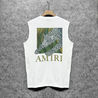 Amiri tank top black panther print