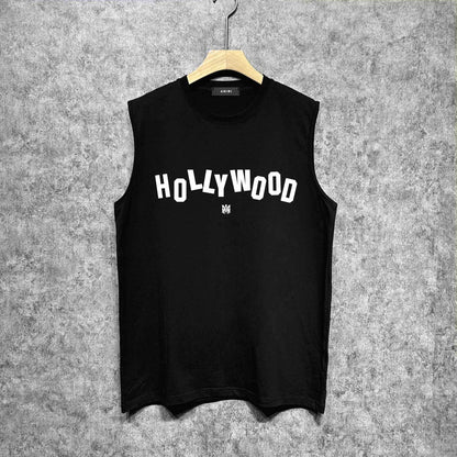 Amiri tank top hollywood letterprinting