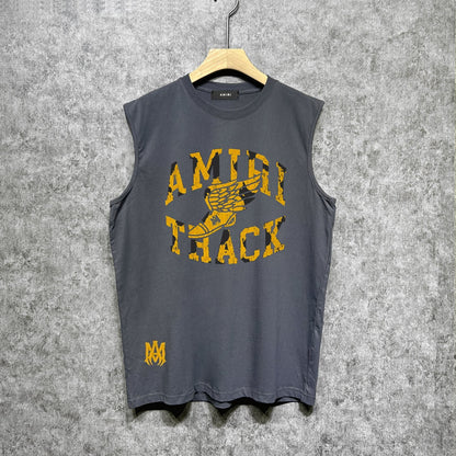 Amiri tank top winged flying shoe print