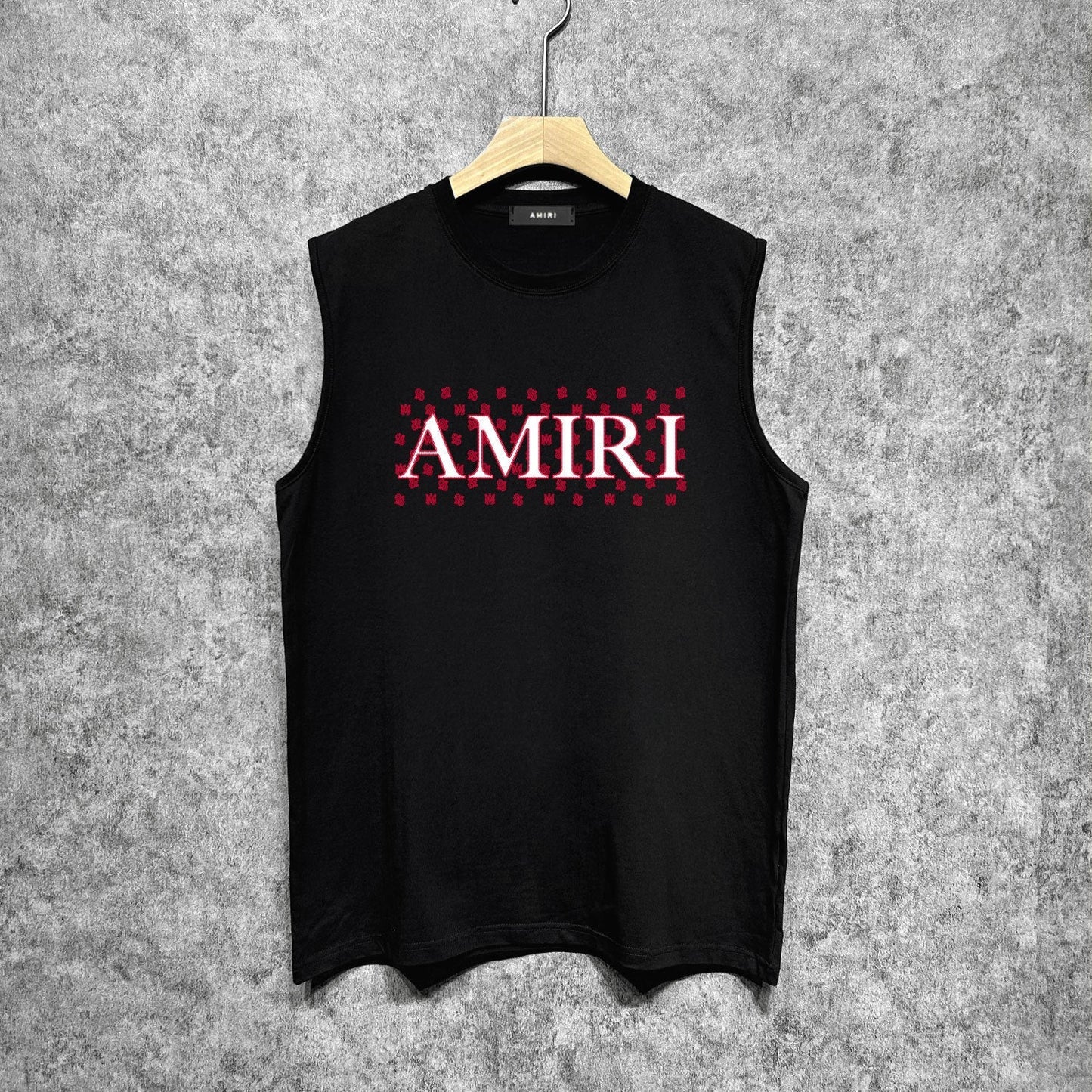 Amiri tank top cashew flower spider letterprinting