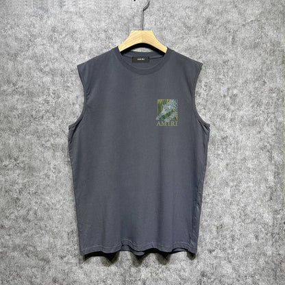 Amiri tank top black panther print
