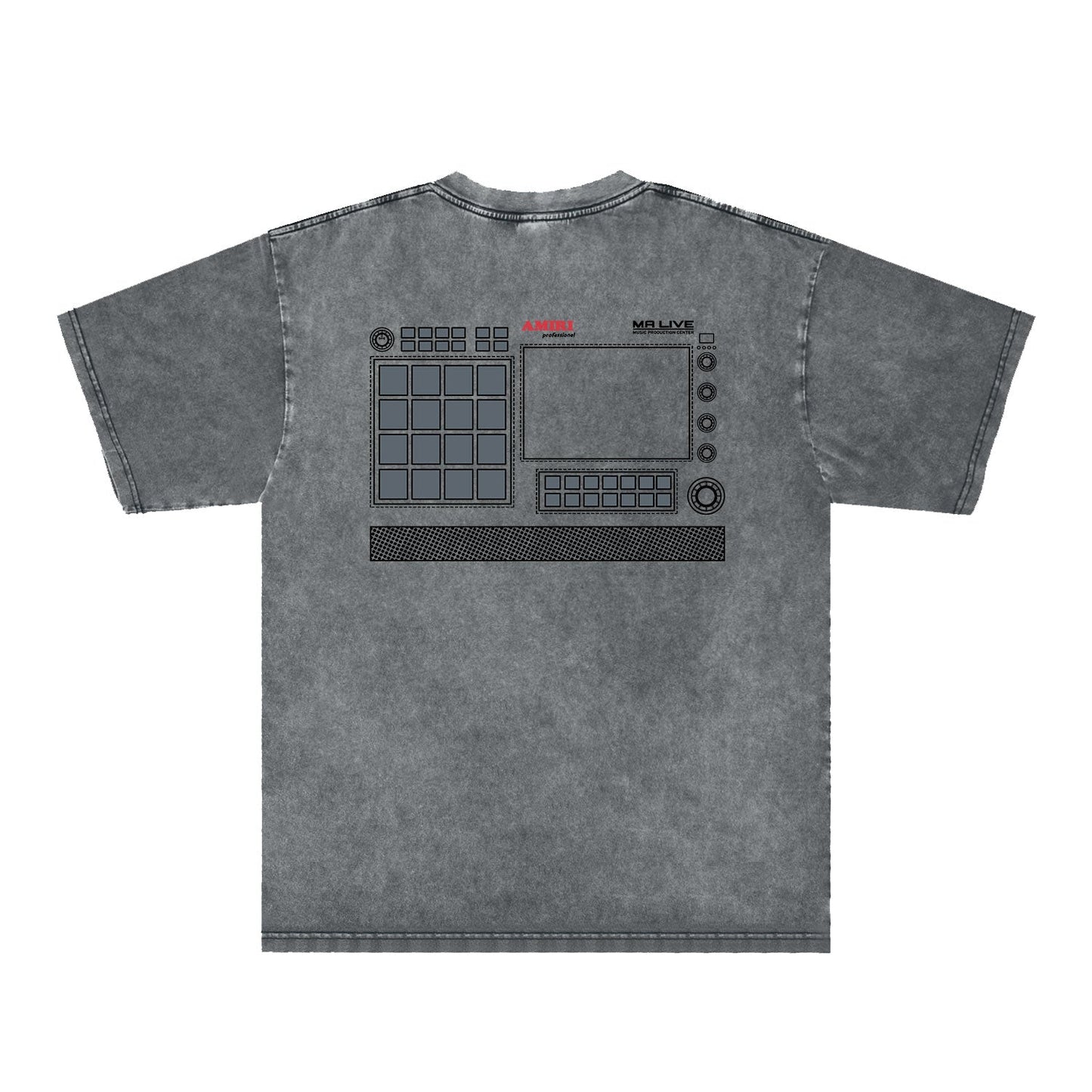 Amiri Washed Distressed T Shirt Printed Trendy Pure Cotton
