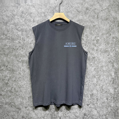 Amiri tank top with crayon horizontal stripes printing