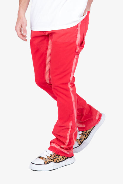 B404 Flare Denim - Red