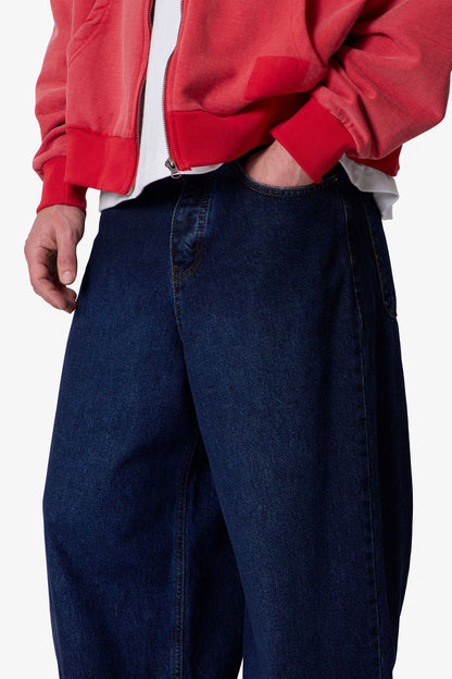 Baggy Rave Denim - Washed Dark Blue