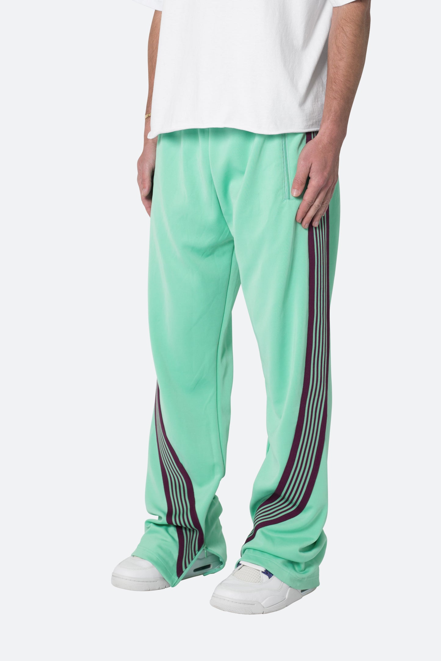 Bent Tape Track Pants - Green