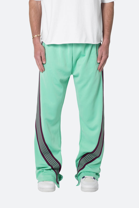 Bent Tape Track Pants - Green