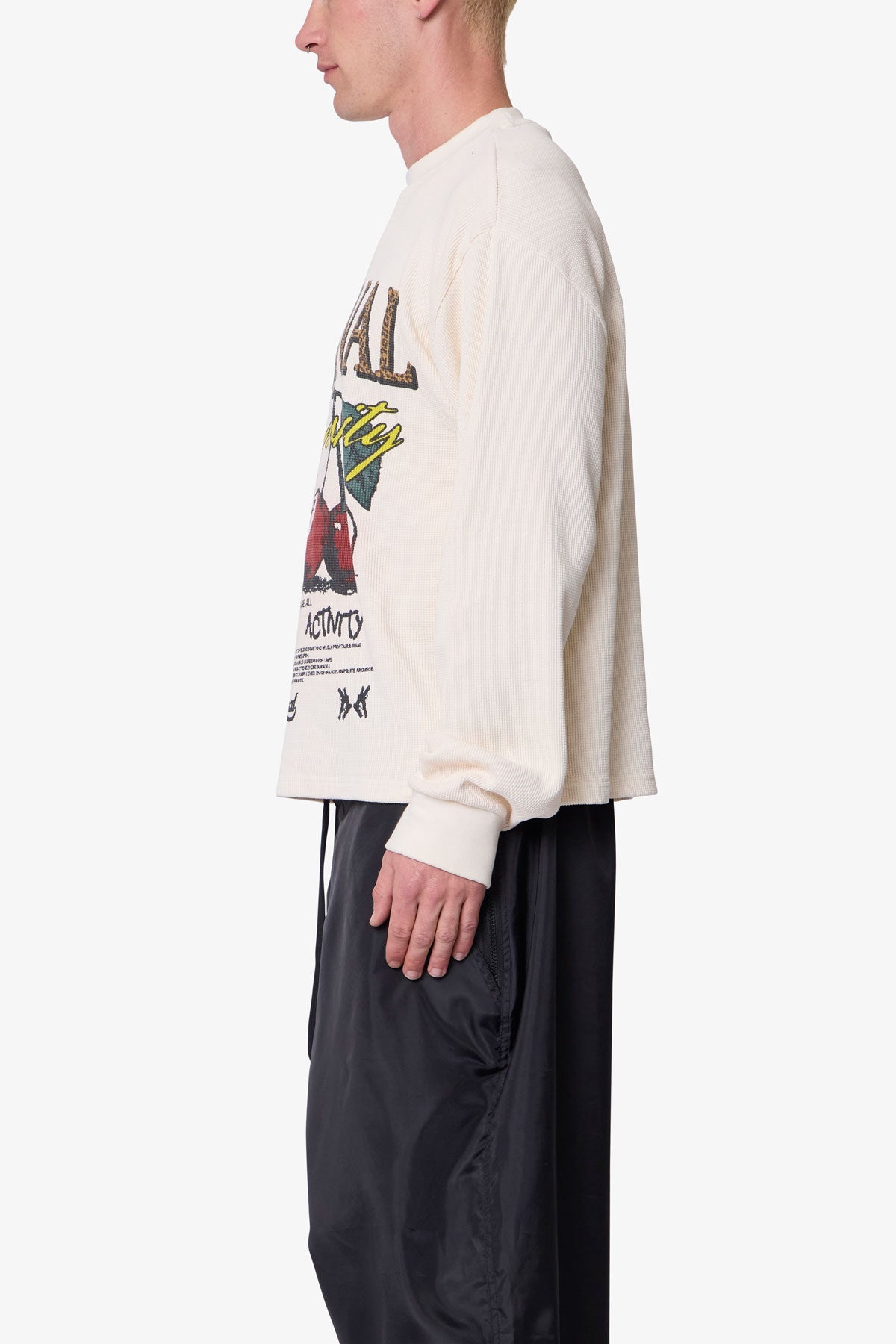 Criminal L/S Thermal Shirt - White