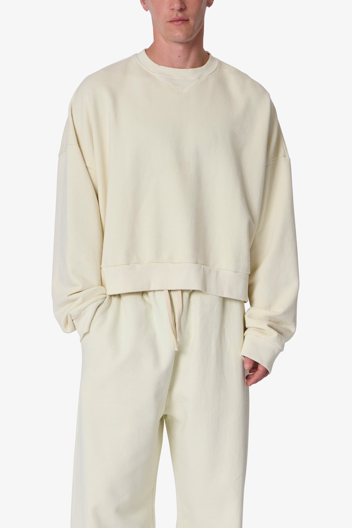 Cropped Crewneck - Off White