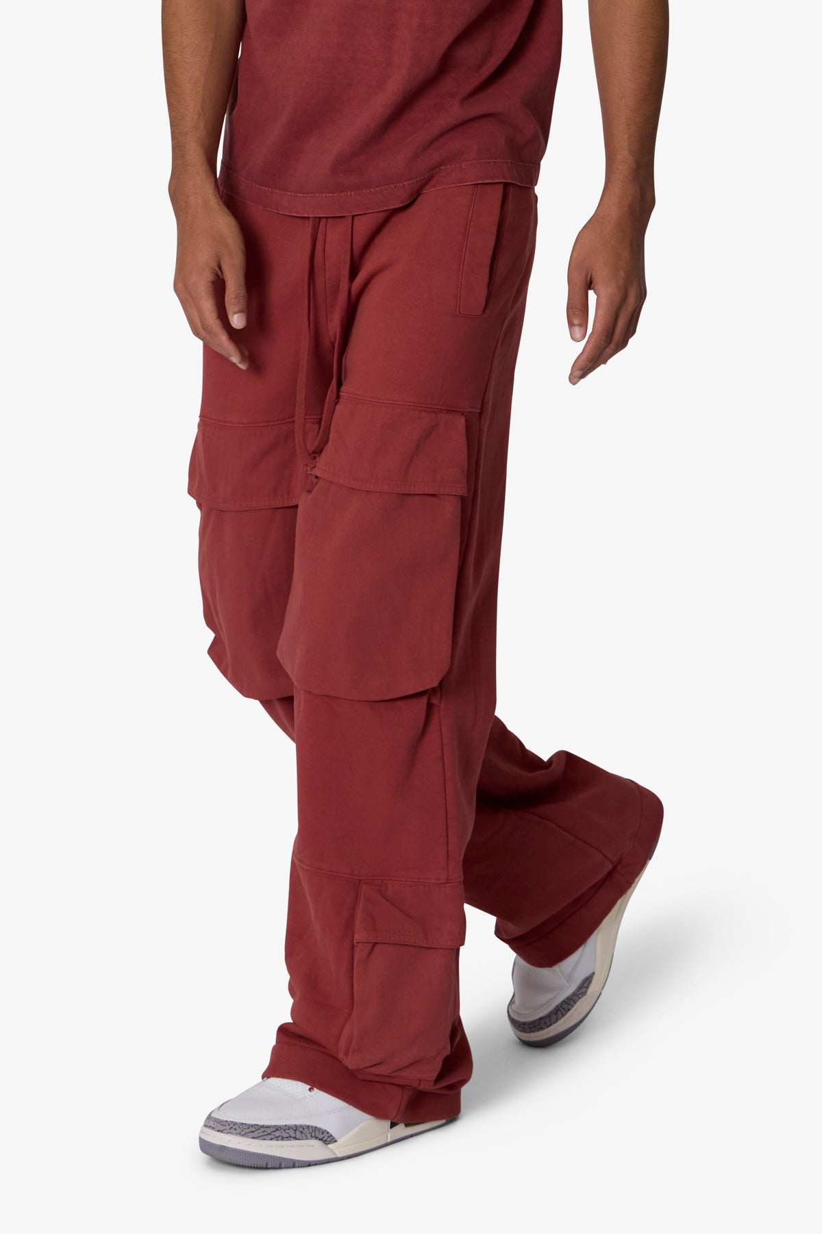 Front Cargo Sweatpants - Rust