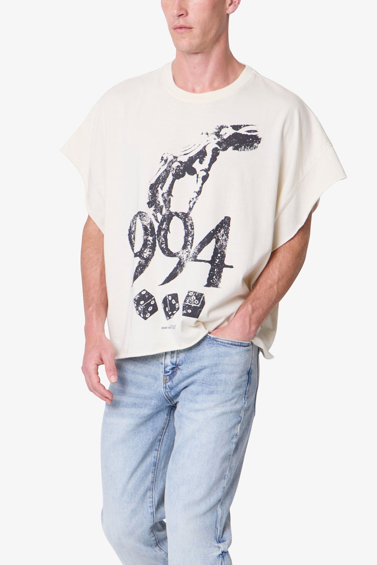Gamble Cutoff Tee - Off White