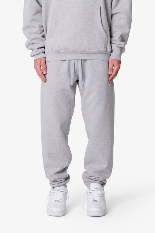 Heavy Basic Sweatpants - Marled Grey