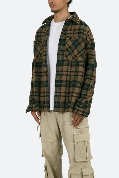 Heavyweight Woven Flannel - Green/Black