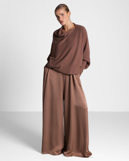 Audrey Satin Jumpsuit | Maple