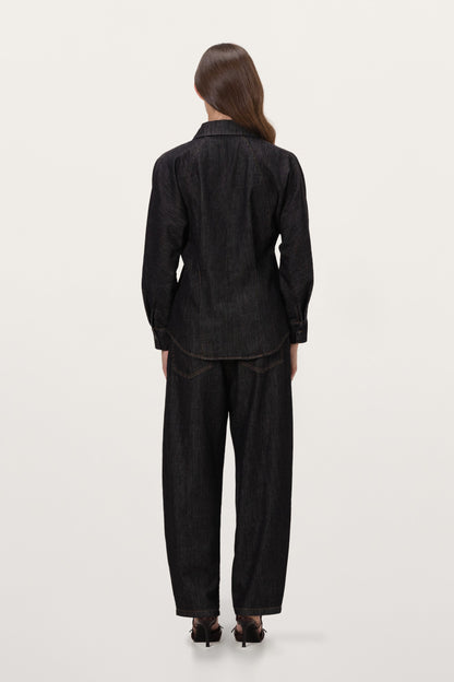Aspen Button Up Shirt | Dark Denim