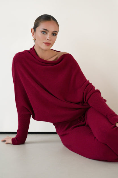 Relaxed Pants | Carmine Red