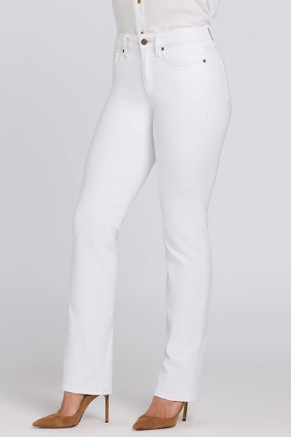 Marilyn Straight Jeans In Tall - Optic White