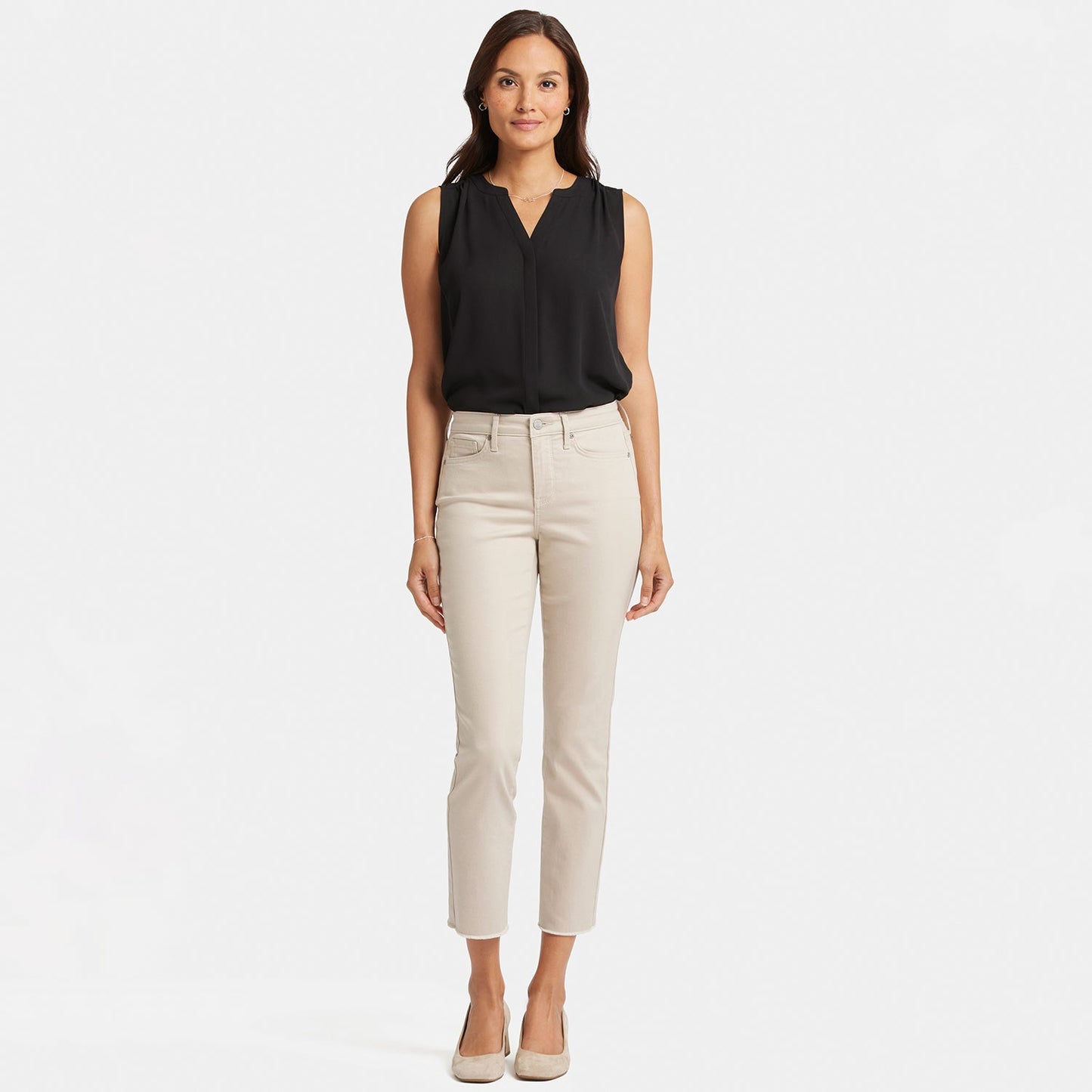 Sheri Slim Ankle Jeans - Feather