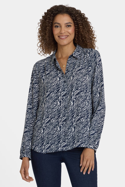 Modern Blouse - Vintage Zebra