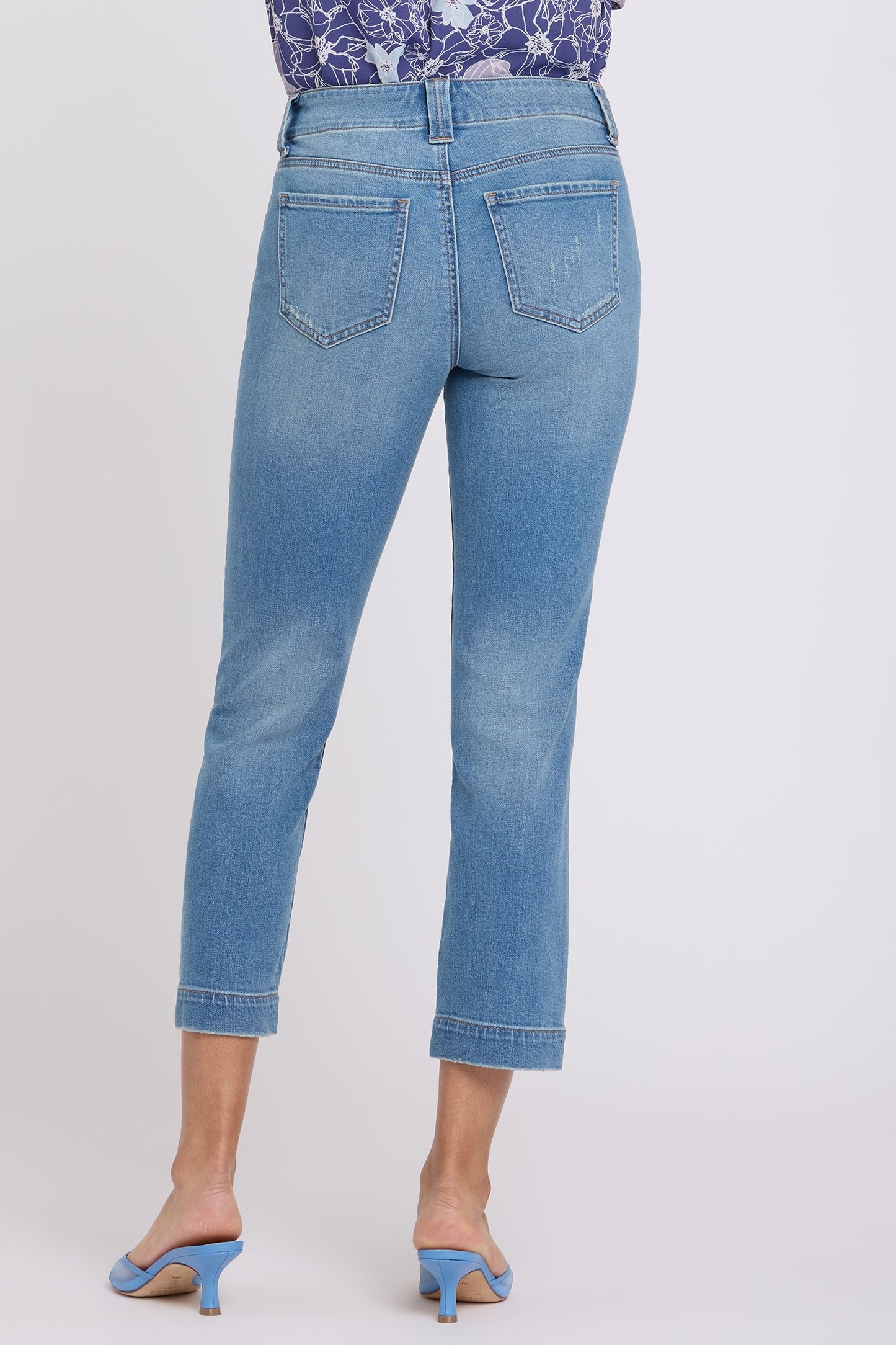 Sheri Slim Straight Ankle Jeans - Port Sea