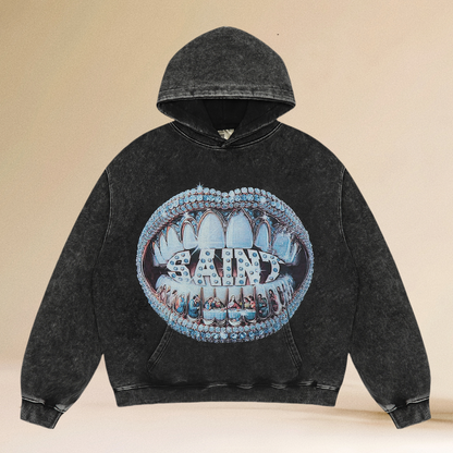 Asap Rocky Hoodie print men's and women's autumn and winter sweater VINTAGE washed and old