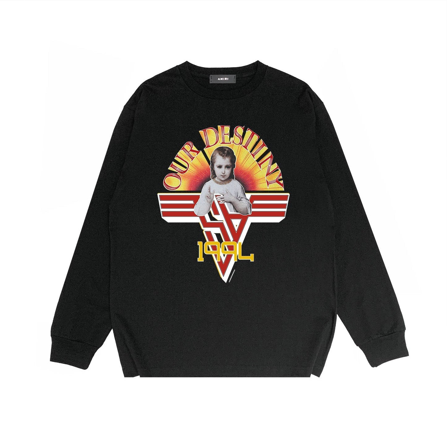 Amiri Long Sleeve Shirt Long Sleeve Long-Sleeved T-Shirt Blouse