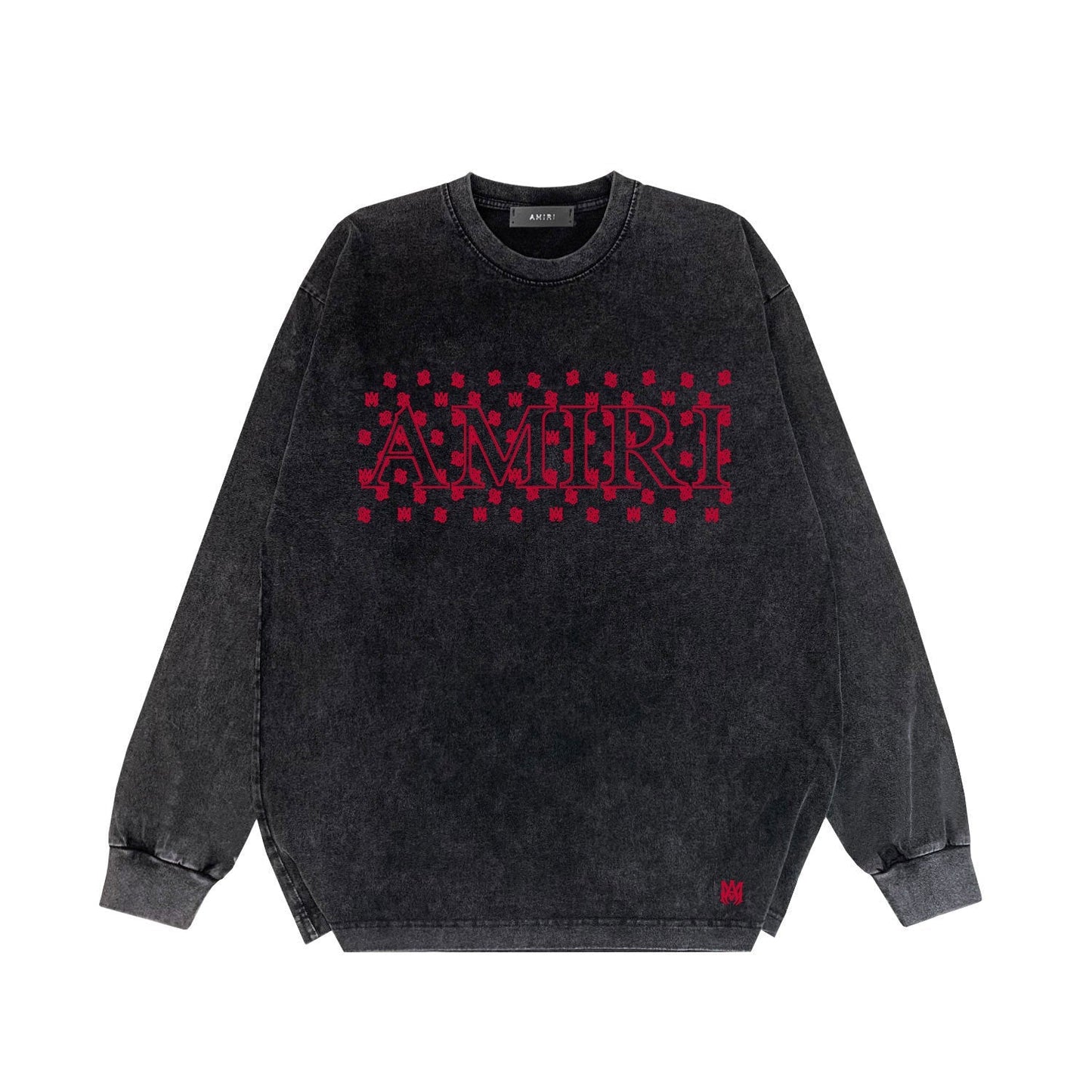 Amiri Long Sleeve Shirt Vintage T Shirt Washed and Worn Vintage Long Sleeve T-shirt