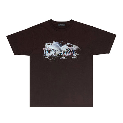 Amiri T Shirts Fashion Brand Short Sleeve T-shirt Shirt